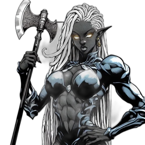 comic book art, concept art, fantasy art, cartoon transparent PNG cut-out