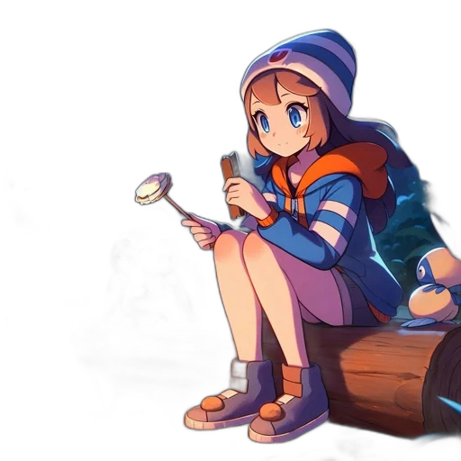 hat, weapon, staff, creature transparent PNG cut-out