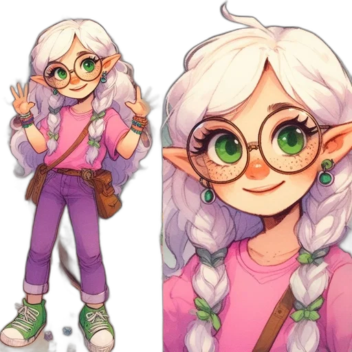 fantasy art, concept art, pixel art, cartoon transparent PNG cut-out