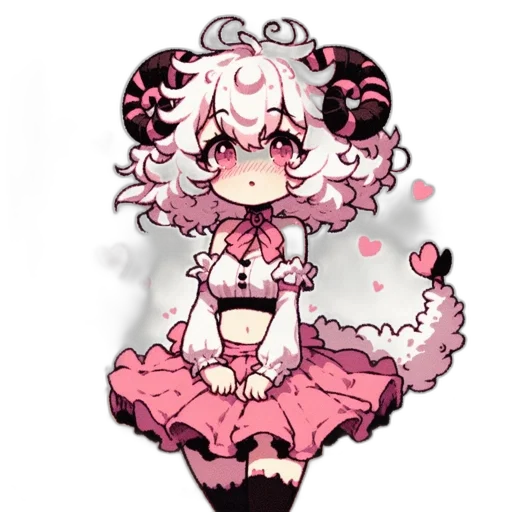 creature, dress, staff, animal transparent PNG cut-out
