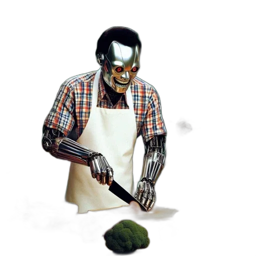 robot, food, weapon, mask transparent PNG cut-out