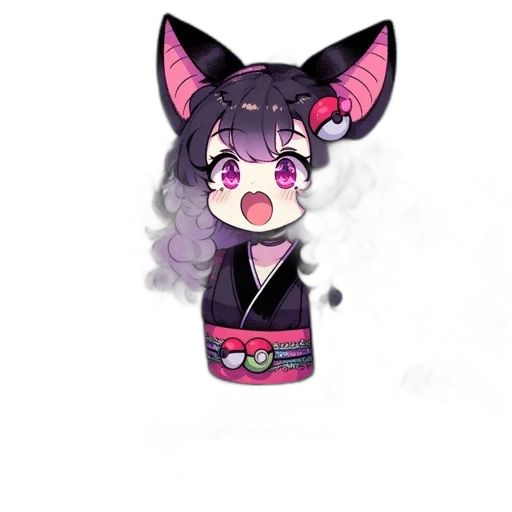 staff, mask, creature, anime transparent PNG cut-out