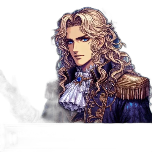 staff, hair, sword, face transparent PNG cut-out