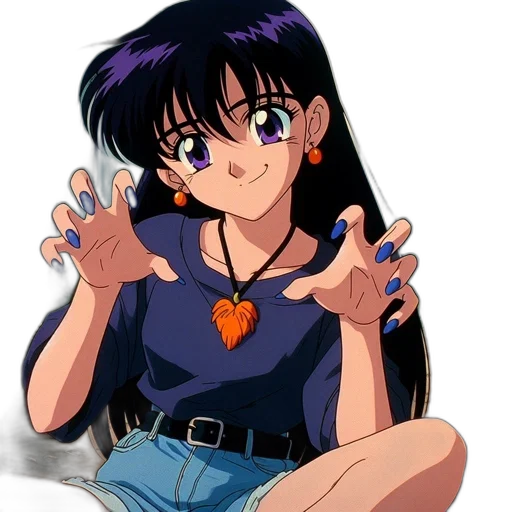 jewelry, dress, anime, vaporwave transparent PNG cut-out