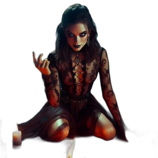 dress, concept art, fantasy art, comic book art transparent PNG cut-out
