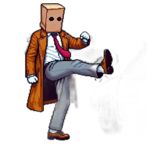 robot, staff, jacket, shoes transparent PNG cut-out