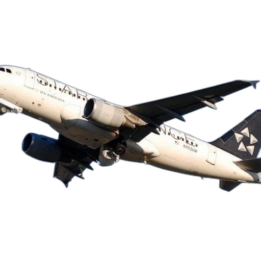 white, airways, plane, flies transparent PNG cut-out