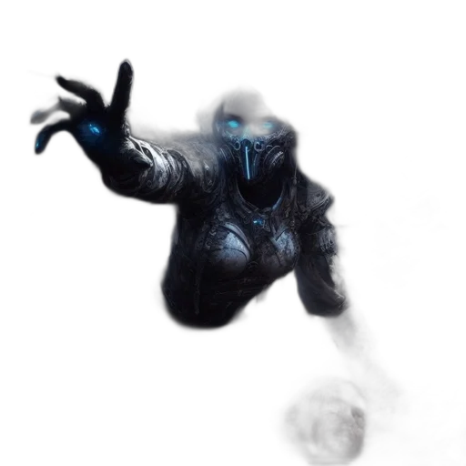mask, robot, creature, jacket transparent PNG cut-out