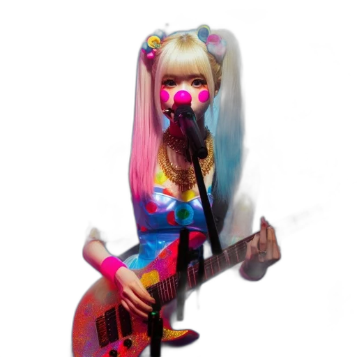 weapon, hair, dress, robot transparent PNG cut-out