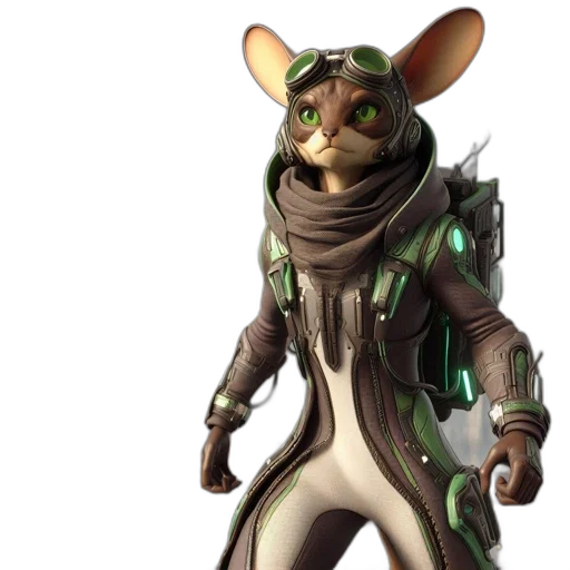 staff, jacket, animal, concept art transparent PNG cut-out