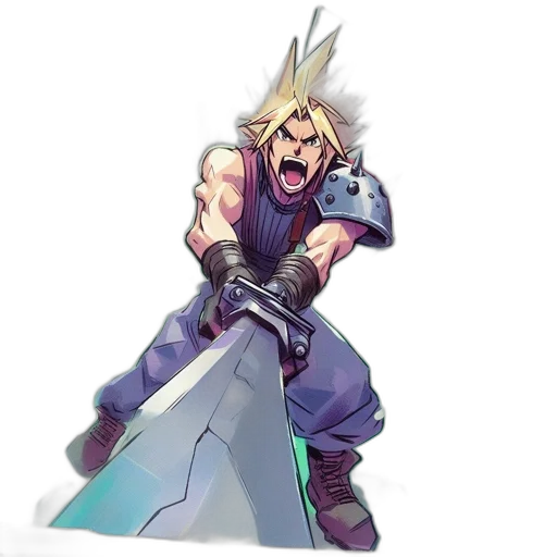sword, weapon, staff, hair transparent PNG cut-out