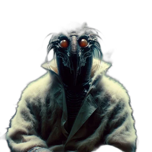 creature, mask, jacket, animal transparent PNG cut-out