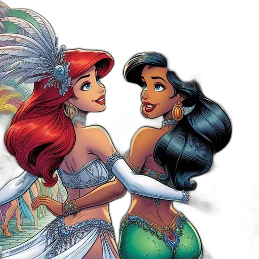 comic book art, concept art, cartoon, fantasy art transparent PNG cut-out