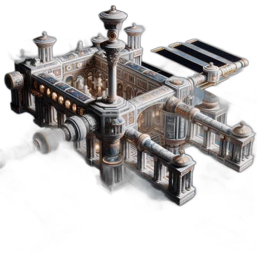 building, furniture, jewelry, concept art transparent PNG cut-out