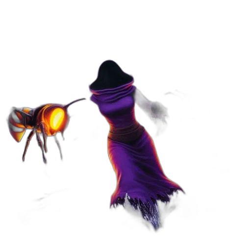 staff, weapon, dress, mask transparent PNG cut-out