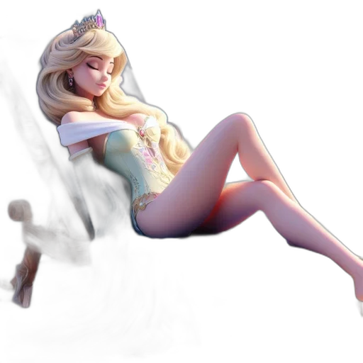 dress, concept art, fantasy art, 3d render transparent PNG cut-out