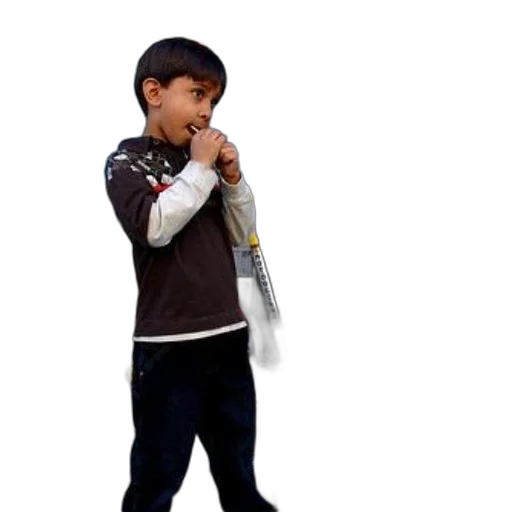 jacket, staff, weapon, shoes transparent PNG cut-out
