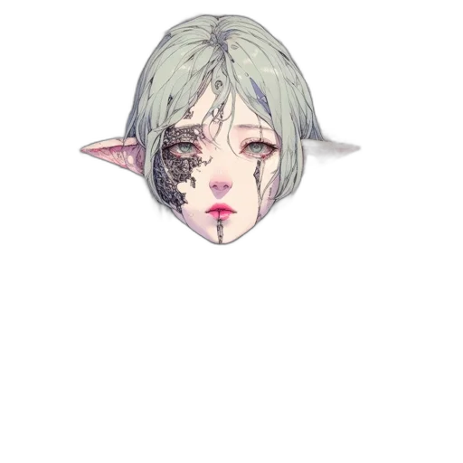 mask, face, creature, staff transparent PNG cut-out