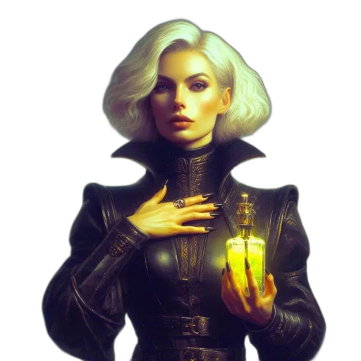jacket, staff, face, robot transparent PNG cut-out