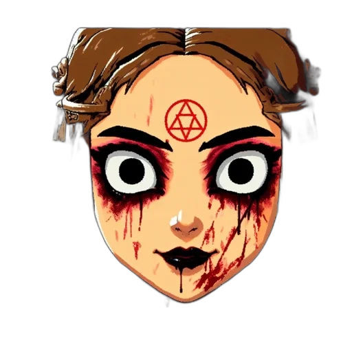 mask, face, staff, pixel art transparent PNG cut-out