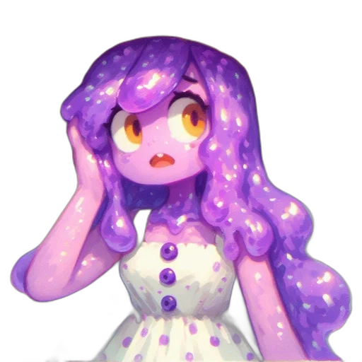 dress, creature, staff, pixel art transparent PNG cut-out