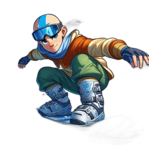 jacket, robot, staff, weapon transparent PNG cut-out