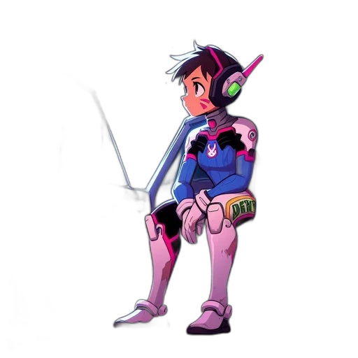 weapon, sword, staff, robot transparent PNG cut-out