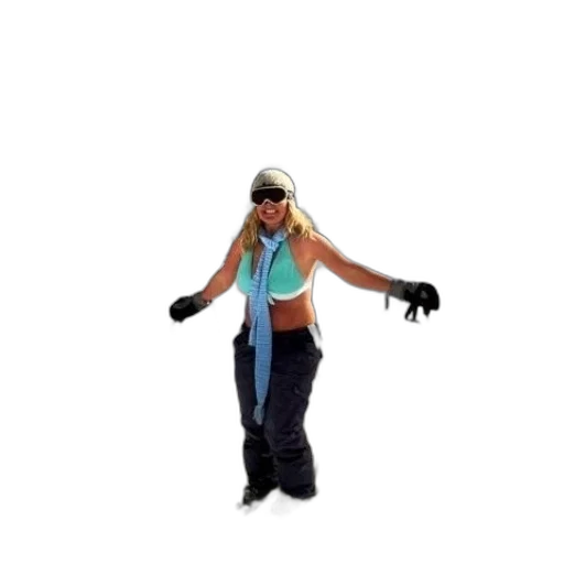 jacket, hat, staff, weapon transparent PNG cut-out