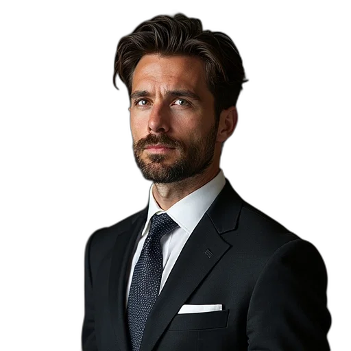 staff, jacket, face, hair transparent PNG cut-out