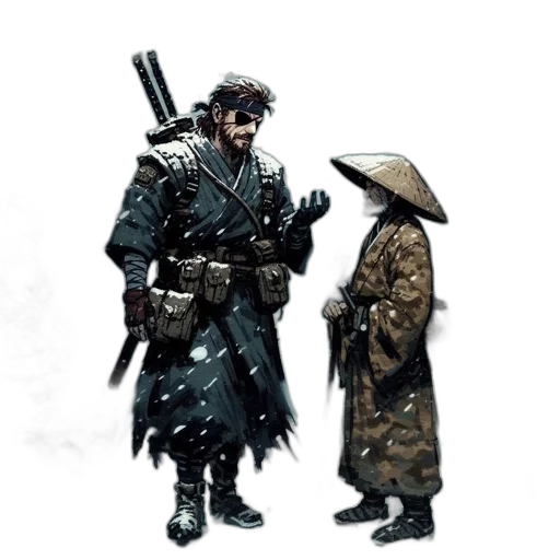 weapon, staff, jacket, sword transparent PNG cut-out