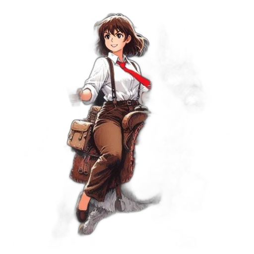 jacket, staff, dress, umbrella transparent PNG cut-out