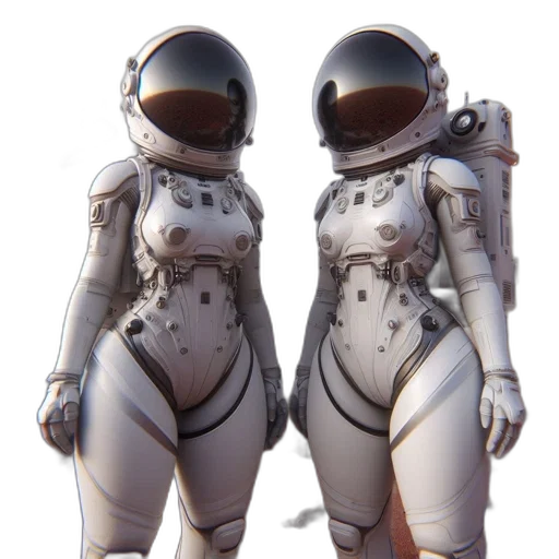 robot, concept art, 3d render, fantasy art transparent PNG cut-out