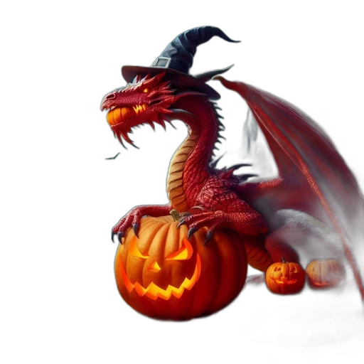 dragon, fantasy art, concept art, 3d render transparent PNG cut-out