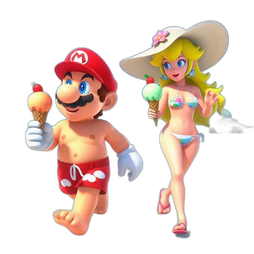 hat, dress, 3d render, concept art transparent PNG cut-out