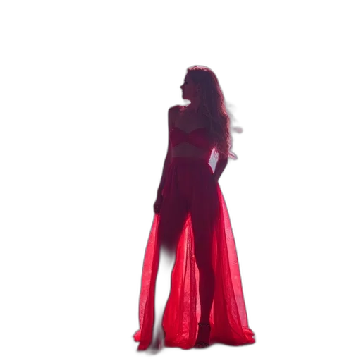 dress, concept art, fire, red transparent PNG cut-out