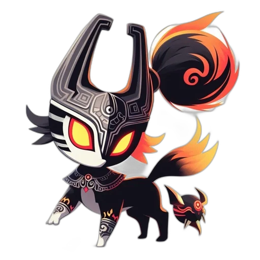 mask, concept art, fantasy art, pixel art transparent PNG cut-out