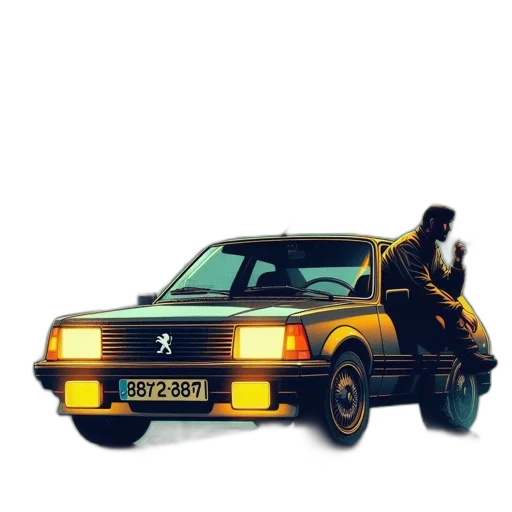car, weapon, concept art, pixel art transparent PNG cut-out