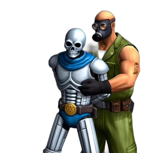 robot, weapon, mask, concept art transparent PNG cut-out