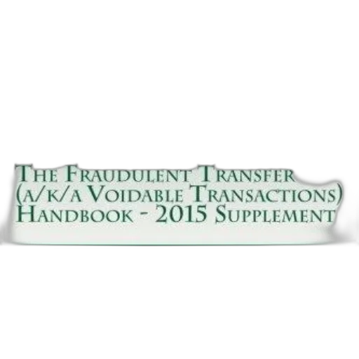 fraudulent, transfer, handbook, 2015 transparent PNG cut-out
