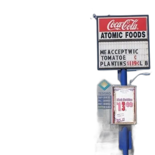 food, robot, bottle, neon lights transparent PNG cut-out