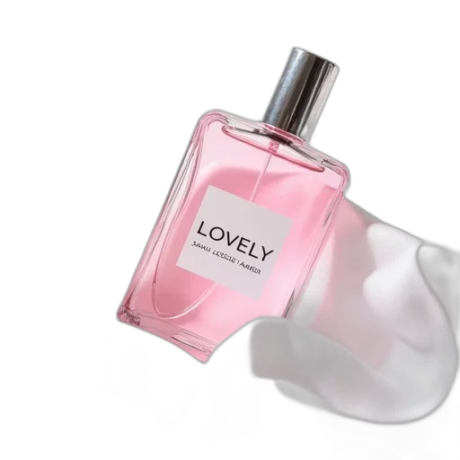 bottle, jewelry, pink, perfume transparent PNG cut-out