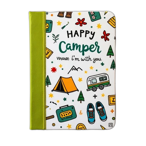 colorful, notebook, patterned, cover transparent PNG cut-out