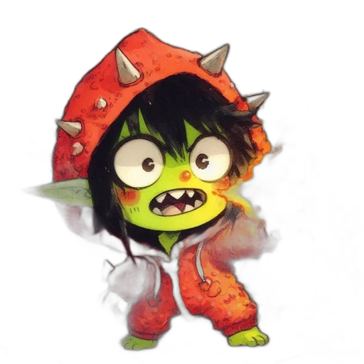 creature, staff, mask, dragon transparent PNG cut-out