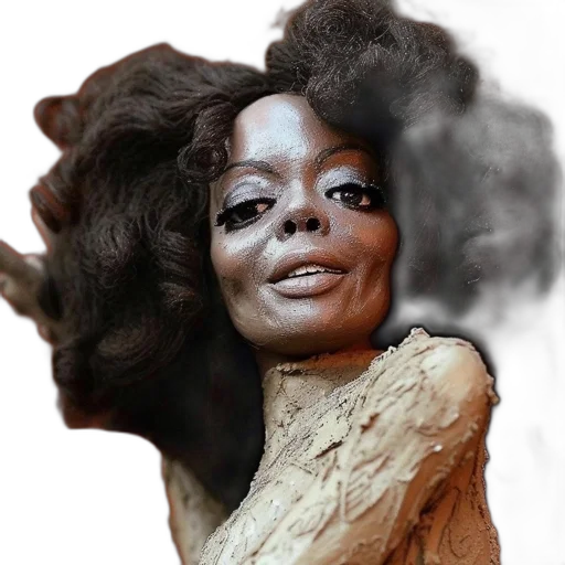 hair, face, crown, creature transparent PNG cut-out