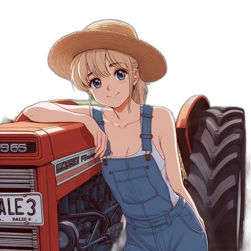 car, robot, hat, dress transparent PNG cut-out
