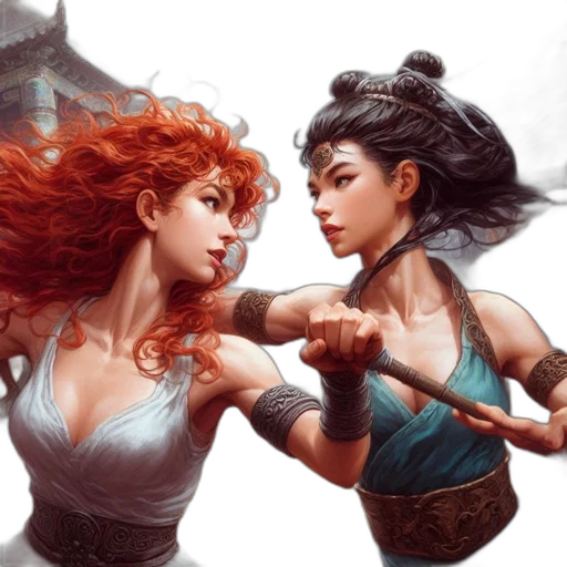 fantasy art, comic book art, concept art, photorealistic transparent PNG cut-out