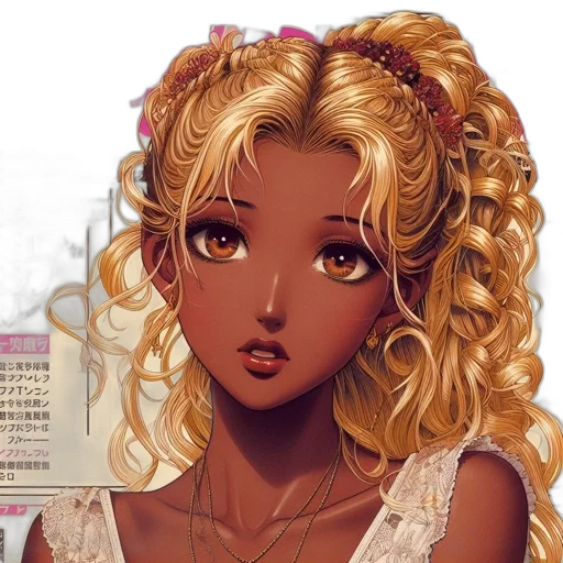 jewelry, face, anime, fantasy art transparent PNG cut-out