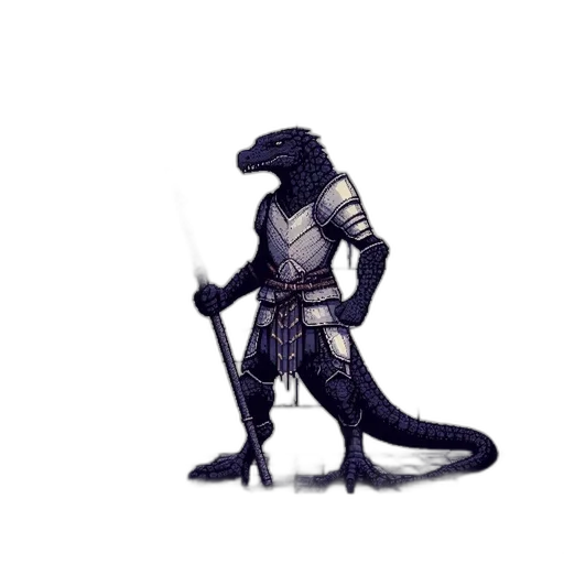 dragon, animal, creature, staff transparent PNG cut-out