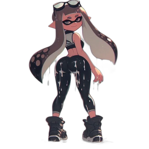 dress, jacket, mask, weapon transparent PNG cut-out