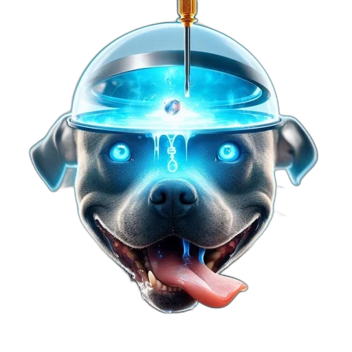 animal, concept art, cyberpunk, 3d render transparent PNG cut-out